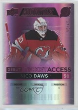 2021 Upper Deck Credentials Debut Ticket Access Pink 5/49 Nicolas Daws Nico 14zh