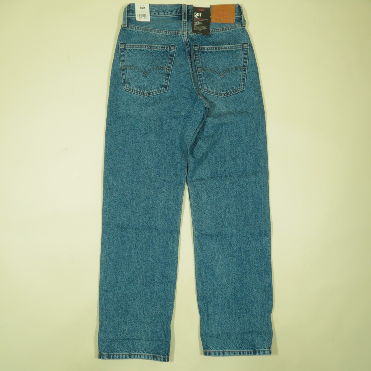 Levis 501 90s Selvedge Jeans Womens 24 Blue Get On Board Loose
