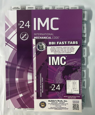 #ad 2024 IMC International Mechanical Code book with BBI Tabs $95.00