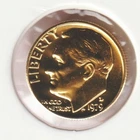 24k Gold Plate Rare Old US 1979 Liberty Roosevelt Dime Collector Collection Coin