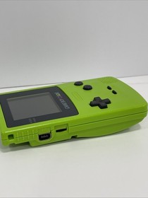 GAME BOY COLOR Nintendo Kiwi Lime Green W/ BOX & Inserts RARE