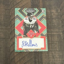 2023 Wild Card Auto Mania Demarcco Hellams RC Auto Green /5 Rookie. rookie card picture