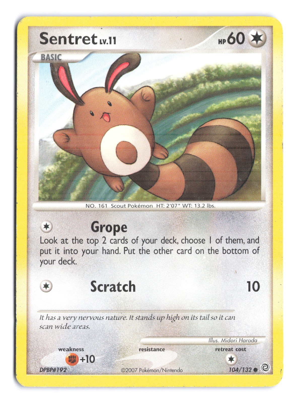 Pokemon Sentret Secret Wonders 104/132