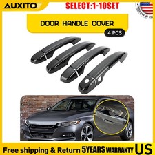 For 2018-2022 Honda Accord Carbon Fiber Door Handle Cover W/ Smartkey 4-40X