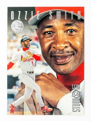 Ozzie Smith #22 (1996 Leaf Studio) Baseball Card, St. Louis Cardinals, HOF