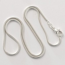 925 Sterling Silver Snake Chain Necklace .925 Italy All Sizes