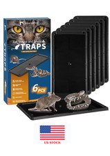 Mouse Glue Traps 6 Packs Large Glue Traps for Mice and Rats Indoor Sticky Traps