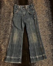 Kids Unisex 5 Slim Vintage Wrangler Wide Leg Flare Jeans