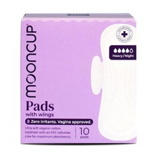 Mooncup Pads with Wings - Biodegradable Made Organic Heavy/Night 