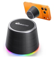 Portable Bluetooth Speaker with Color Light Phone Stand, Christmas Birthday for