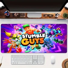 40*90cmStumble Guys Large Gaming Mouse Pad - Non-Slip Rubber Base, Washable Rubb