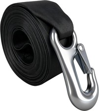 20 Foot Boat Winch Strap with Hook 2 Inch