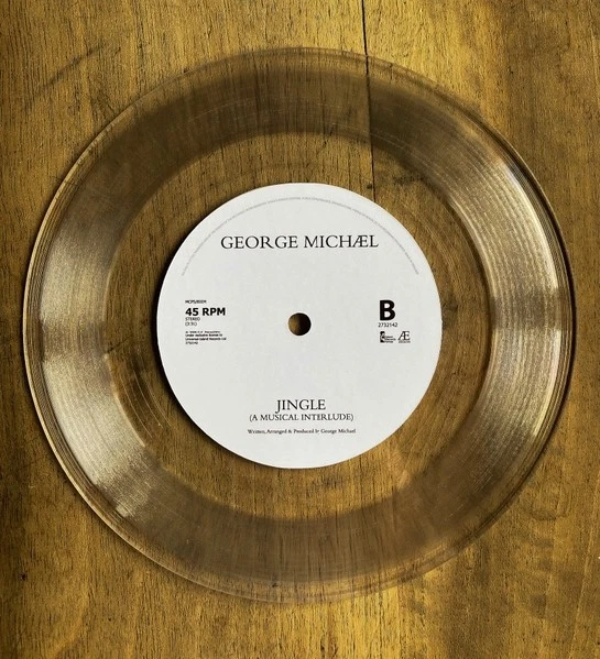 GEORGE MICHAEL "DECEMBER SONG" *** LIMITED EDITION TRANSPARENT 7" SINGLE ***