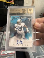 2016 Panini Origins Turquoise Ezekiel Elliott Rookie Card Auto # /15 BGS 9.5/10. rookie card picture