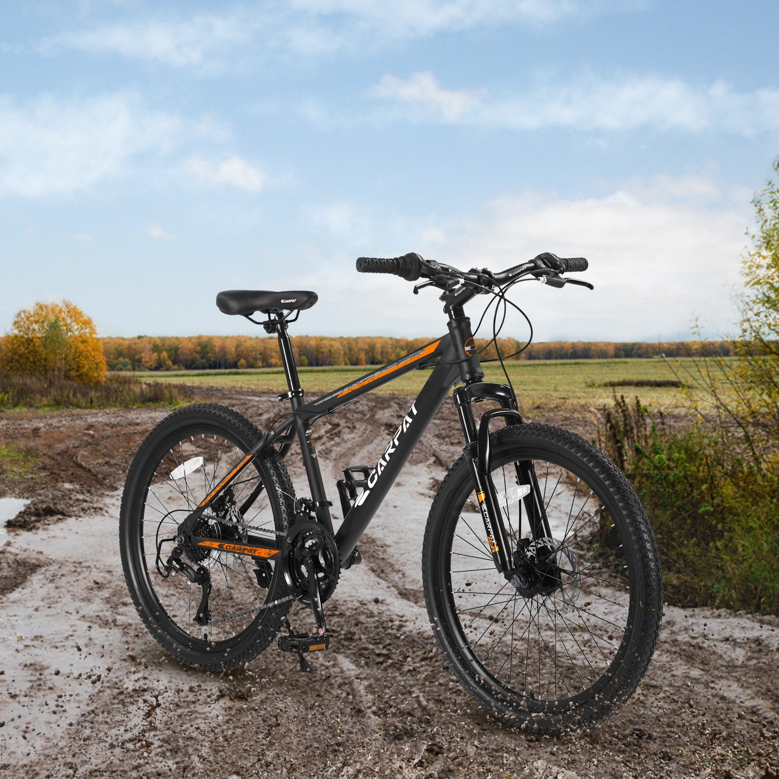 26 Inch Mountain Bike Shimano 21 Speeds with Mechanical Disc Brakes Suspension