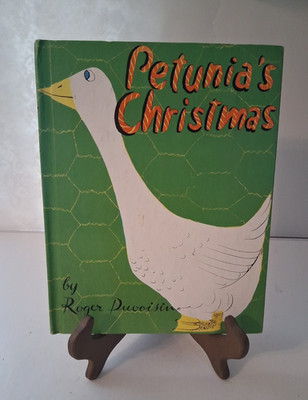 1952 Petunia's Christmas Roger Duvoisin Goose Rare Alfred Knopf Pub. Hardcover