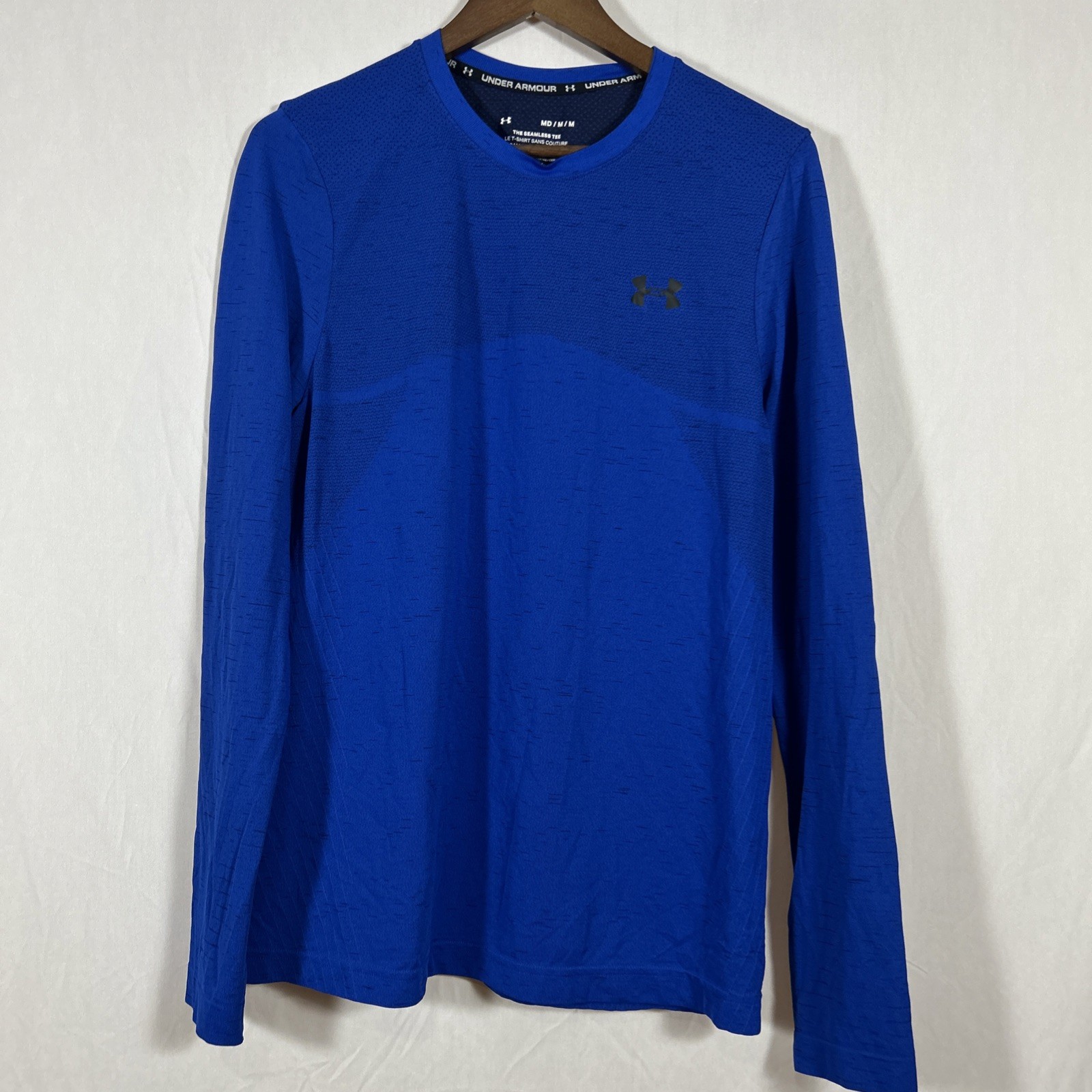 Under Armour Men’s Long Sleeve Shirt Size Medium Blue Athletic Tee