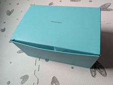 TIFFANY  CO. EMPTY BOX Cake Style Rectangle LARGE BLUE GIFT STORAGE
