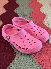 Crocs Pink Baya Clog size 10 Hot Pink Rubber Clog Comfort