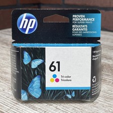 Genuine New HP 61 Tri-Color Ink Cartridge CH562WN Factory Sealed exp 2022