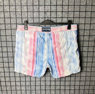 Vilebrequin Shorts gestreift Spray Print Größe XLarge