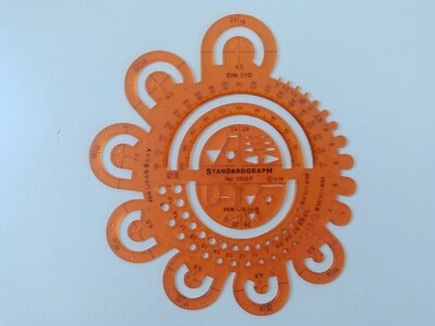 Standardgraph Art.Nr. 1310 F - Radienschablone 1-40mm 0,35/0,50mm