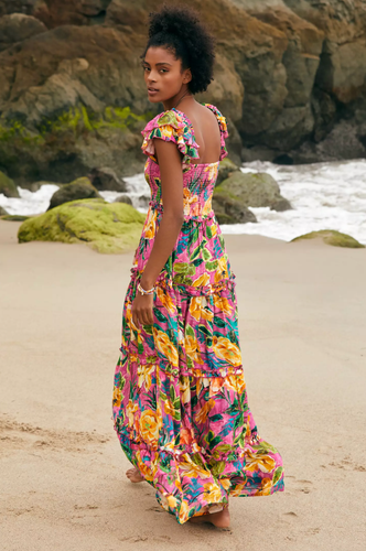 PQ Swim Women Pink Multi Bahama Beach Victoria Dress Size M/L NWT 174$+TAX - Picture 5 of 9
