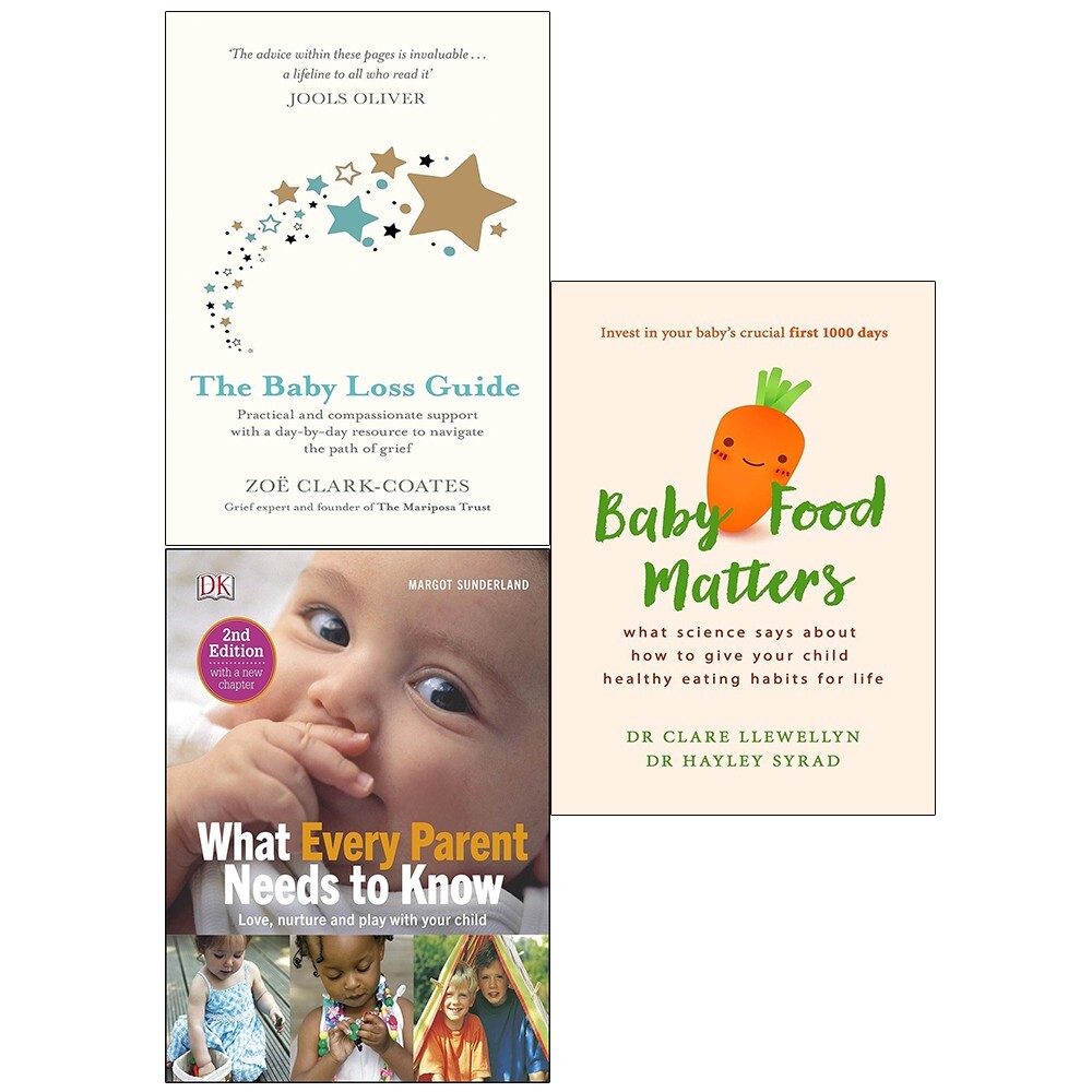 Margot Sunderland, Zoë Clark-Coates, Dr Clare Llewellyn Unisex What Every Parent Needs To Know, Baby Loss Guide, Baby Food Matters 3 Books Set - Image 3