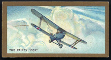 BRITISH AMERICAN (PRINTED) - AEROPLANES (GILT) - #7 THE FAIREY FOX