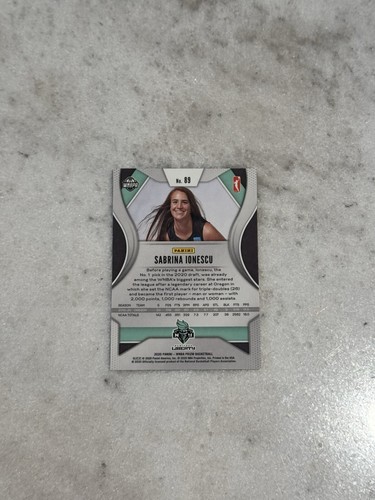 2020 Panini Prizm WNBA #89 Sabrina Ionescu RC - Picture 2 of 2