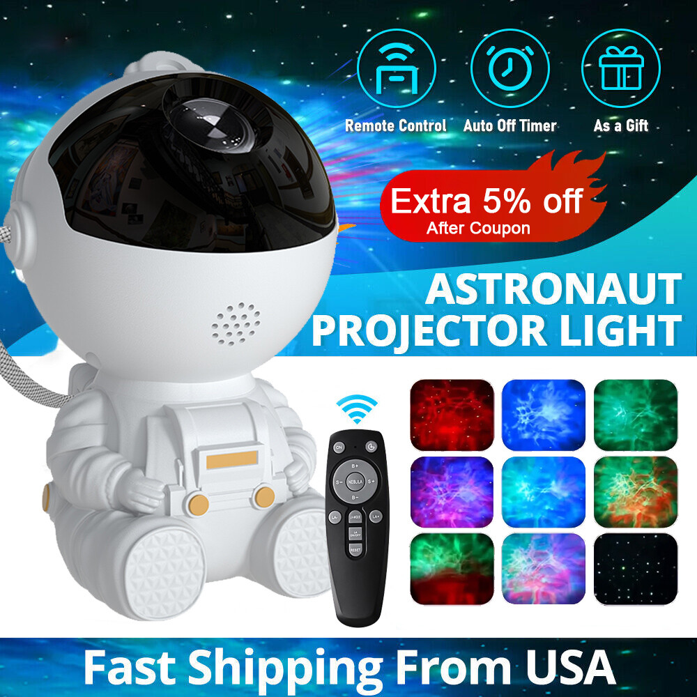 Astronaut Projector Galaxy Starry Sky Night Light Ocean Star LED Lamp Remote US