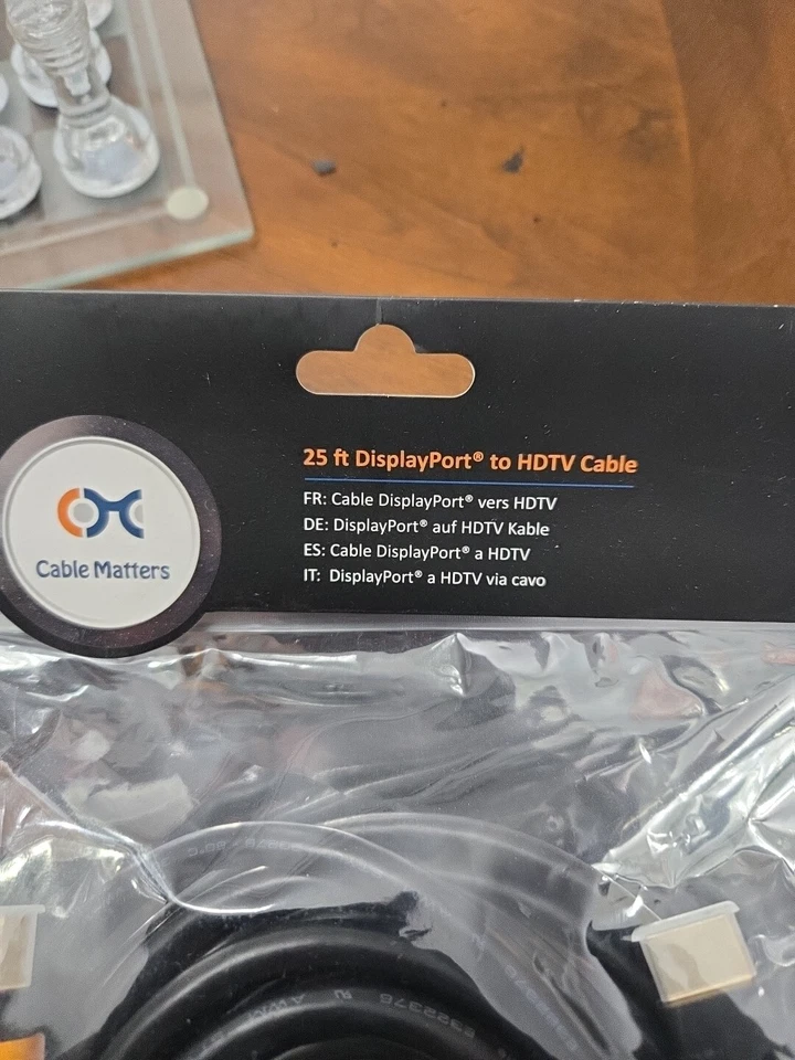NEW Cable Matters 25ft DisplayPort to HDMI Cable PN: 102003-25 - Image 2 of 2