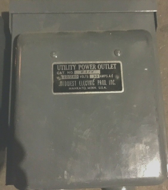 MIDWEST Electric P27F 30 AMPS.AC UTILITY POWER OUTLET *NEW IN BOX* eBay