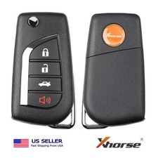 Xhorse Universal Wired Flip Remote Key 4 Buttons For Toyota Type Keyxkto10en