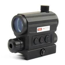 Reflex Green / Red Dot Sight Scope & Laser Sight Combo 20MM Rail Mount