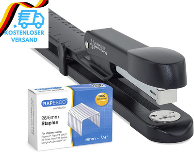 Rapesco 1464 Germ-Savvy Antibakteriell, Marlin-Langarmhefter Mit 5000 X 26/6 Mm 
