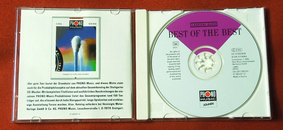 ZOUNDS Best Of The Best Vol.2 Classical Oldies 1993 CD TOP! rare oop audiophile - Bild 2 von 2