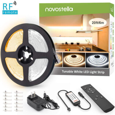 20ft Tunable White LED Strip Light Tape 24V Under Cabinet Super Bright for Shelf