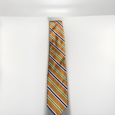 Robert Talbott Best If Class Orange Blue Hand Made 100 Silk Made In Usa