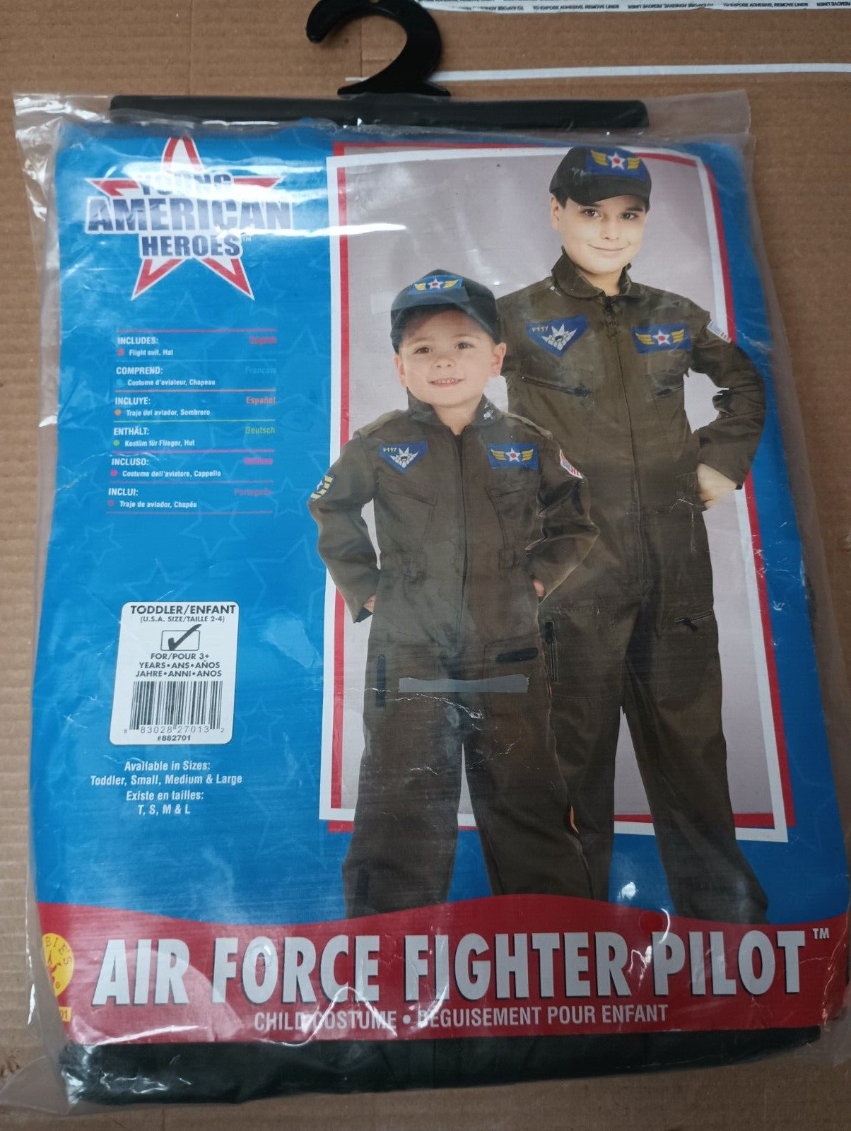 NEW YOUNG AMERICAN HEROES AIR FORCE FIGHTER PILOT TODDLER SI
