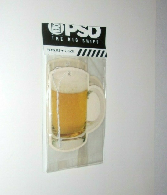 Download PSD Car Truck Funny Mug of Beer Air Freshener Scent Black ...