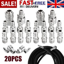 20 PCS Air Line Hose Compressor Fitting Coupling Connector Quick Release 1/4BSP