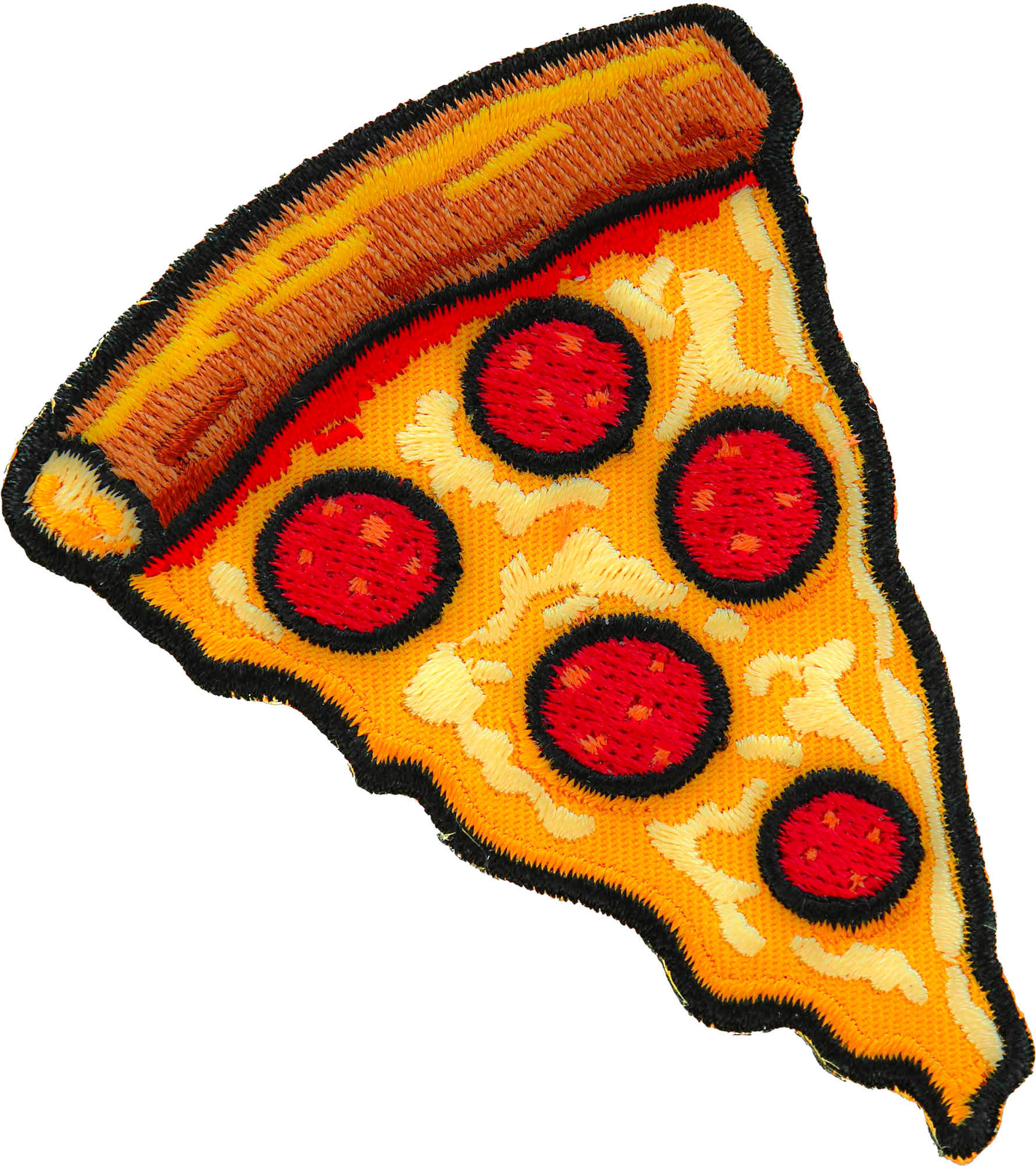 Pizza Slice Iron on Patch - 3x2.5 inch - P7485