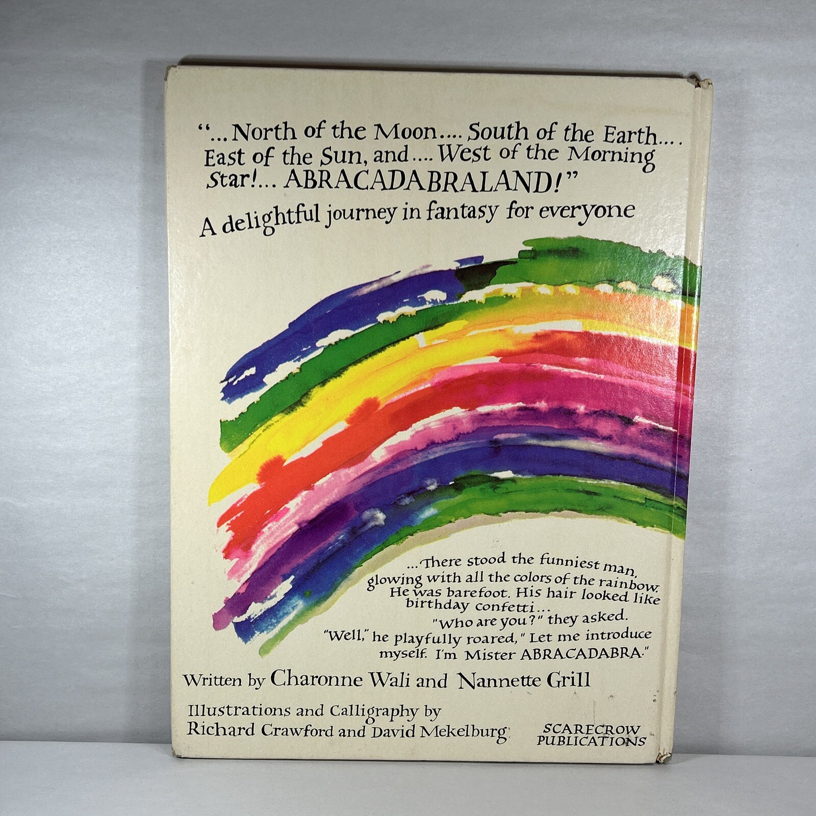 Vintage 1971 Mister Abracadabra Hardcover Children's Book by Wali and Grill