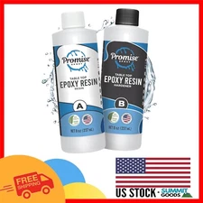 16 oz Crystal Clear Epoxy Resin Kit - UV Resistant & Food Safe for Crafts