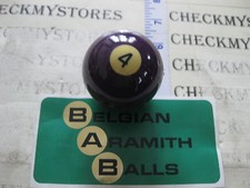 VINTAGE ARAMITH  4 BALL BILLIARD BALL MADE IN BELGIUM 2 1/4" 6OZ.OR 170GRM,.