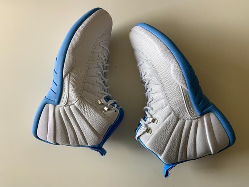 NEW Nike Air Jordan 12 Retro CT8013-112 Men's 9 Shoes WHITE/UNIVERSITY BLUE - Picture 5 of 10