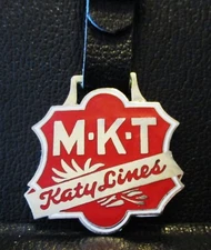 MKT Katy Lines Missouri Kansas Texas Railroad RR Trademark Logo Watch Fob Train