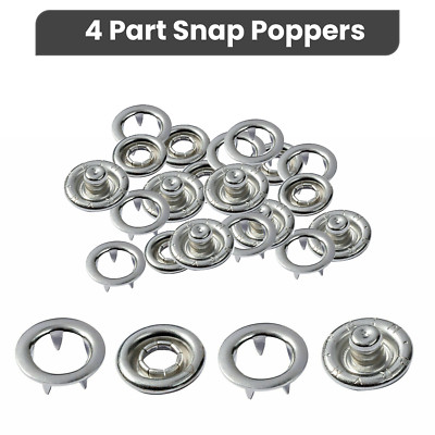 8/9,5/10 mm Druckknopfverschlüsse Poppers Pressbolzen nickelfrei Messing PRYM Zinkenring