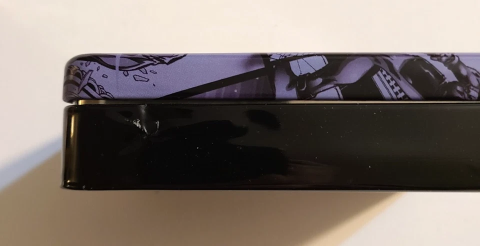 Bioworld Marvel Deadpool Logo Face Faux Leather Bifold Wallet in Tin, NEW - Image 3 of 4